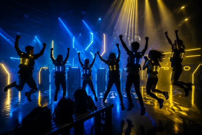 Schulkombi: 2R Lasertag + 30 Min Lightjumper