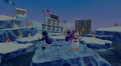 VR-Spiel – Arctic Olympics – Slingshot Challenge